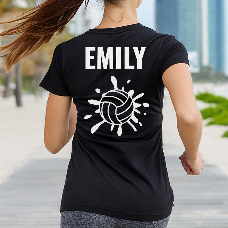 Custom Name Volleyball T-Shirt